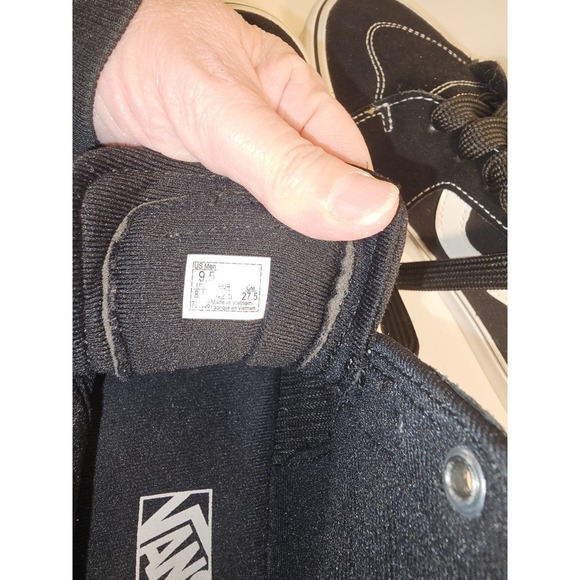 VANS Men's High Top Sneakers Size 9.5 - Picture 7 of 11